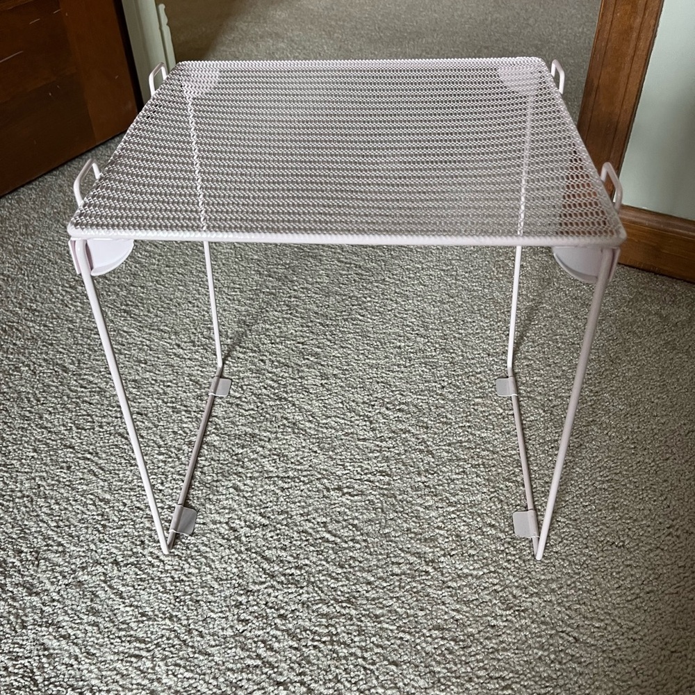 Pink Metal Locker Shelf